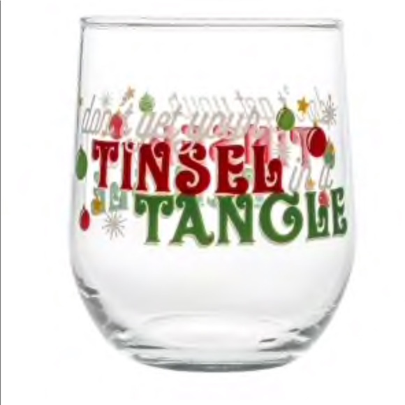 Don’t Get Your Tinsel in a Tangle stemless glass - Picture 5 of 8